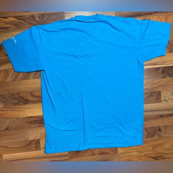 The Mountain Polar Bear End Habitat Loss Shirt size XL Blue Saint Louis Zoo - Picture 2 of 6